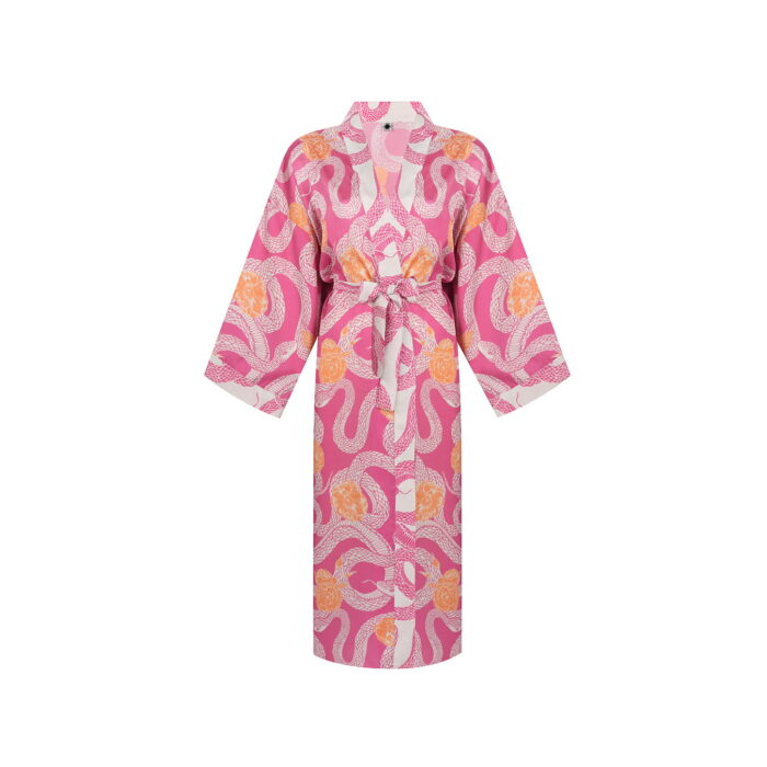 Maxi Kimono Pink - Gorgo Iruka